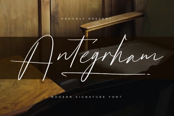 Antegrham: An Elegant Script Font for Real Design Projects