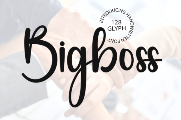Bigboss Font: A Modern Handwritten Asset for Your Brand Identity