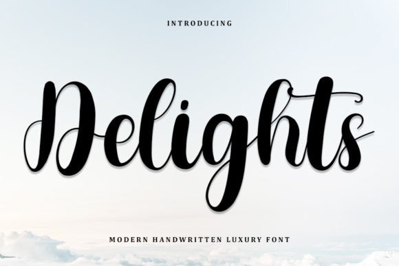 Delights: A Craft-Friendly Font for Elegant Products