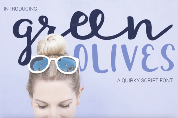 Green Olives: A Handwritten Font for Creative Websites