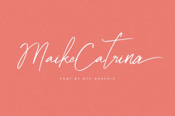 Maike Catrina: A Minimalist Script Font for Friendly Brands