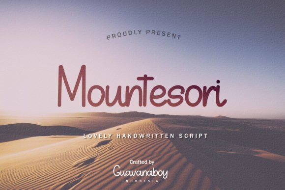 Mountesori: The Brush Font for Campaigns That Demand Personality