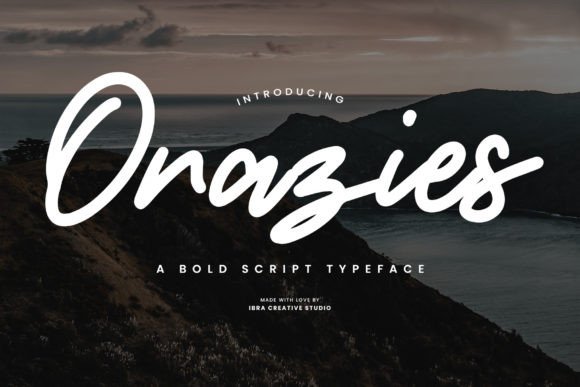 Orazies: A Bold Script Font Built for Modern Websites