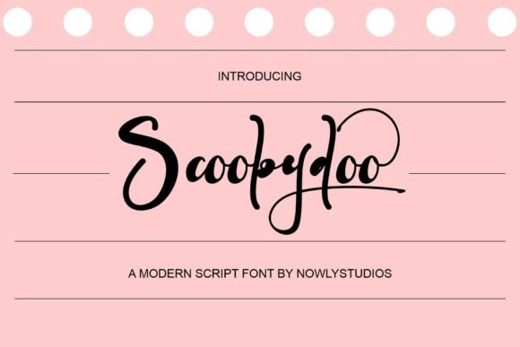 Scoobydoo: The Script Font That Elevates Every Handmade Creation