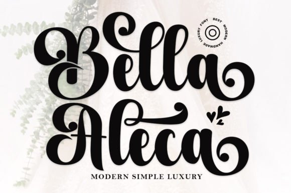 The Bella Aleca Typeface: A Script Font for Editorial Elegance