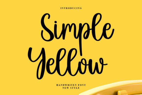 The Calming Presence of Simple Yellow: A Display Font for Editorial Mood