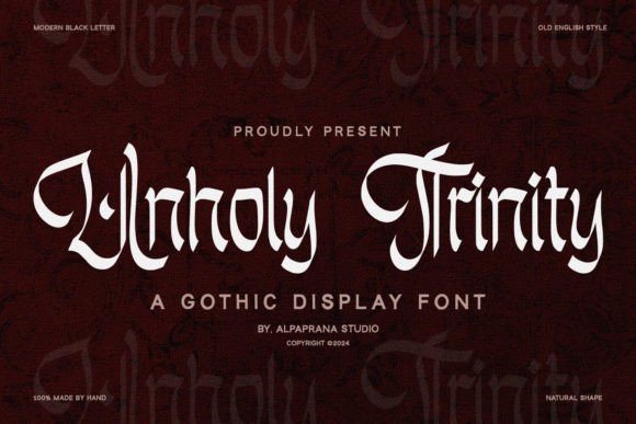 Using Unholy Trinity Font for Digital Branding